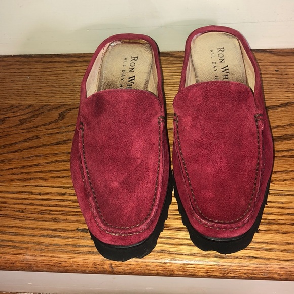 Ron White Red Suede All Day Heels - Picture 3 of 6